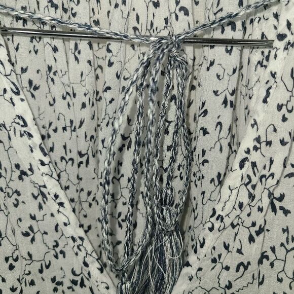 Sundays NYC Boho Tassle Tie Blouse - Picture 7 of 16